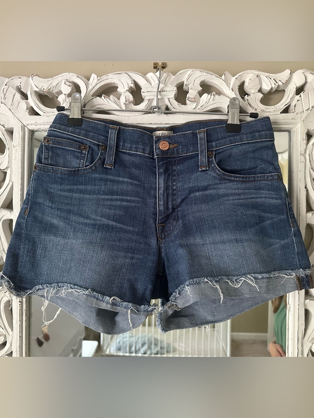 3” J. Crew Classic Denim Cutoff Shorts - Picture 3 of 6